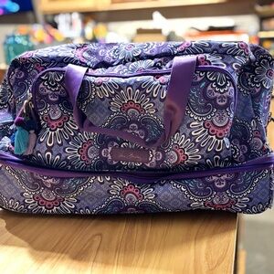 Purple paisley Patterned Travel Duffle Bag - Vera Bradley